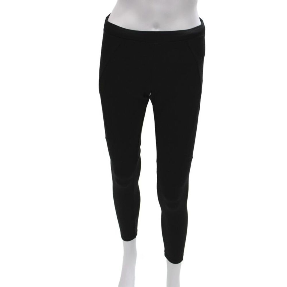 Velvet Womens Ankle Leggings Black Viscose Solid Classic Fall Size M